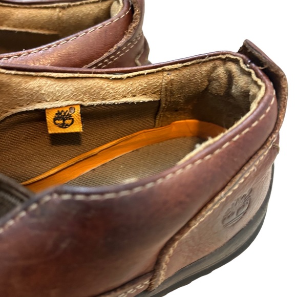 TIMBERLAND Boy's Leather Dark Brown Comfortable Slip On School Shoe-Size 3 - Picture 4 of 9